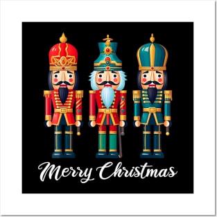 Merry Christmas Nutcracker Ballet Festive Xmas Men Women Posters and Art